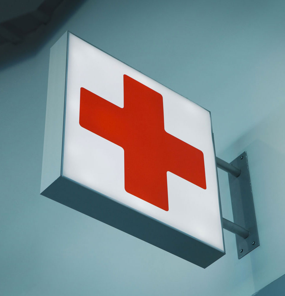 emergency sign for emergency dental